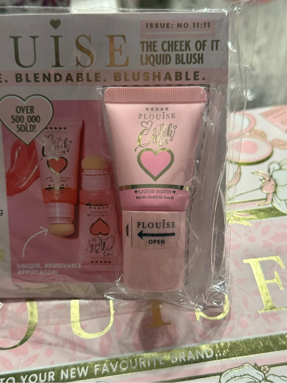 P. Louise Legally Pink MINI Liquid Blusher / The Cheek of It Magazine! NEW